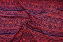 Coral & Navy Ethnic Stripe Rayon