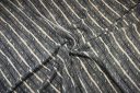 Navy Diagonal Stripe Rayon Crepe