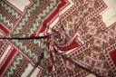Large Ruby Boho Blocks Rayon Crepe