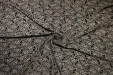 Black & Ivory Ethnic Geometric Lightweight Poly