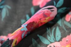 Large Bright Floral Chiffon