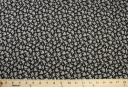 Small Ivory & Black Floral Rayon