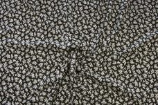 Small Ivory & Black Floral Rayon