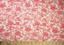 Coral Floral Rayon Crepe