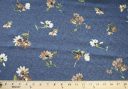Cheetah Jacquard & Floral Rayon - Dark Dusty Blue