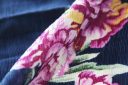 Large Poly/Rayon Floral - Navy
