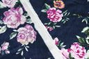 Large Poly/Rayon Floral - Navy