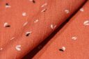 Sprinkle Leaves Rayon Crepe - Terracotta