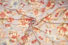 Large Floral Dotted Swiss Rayon Batiste