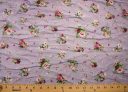 Lavender Dotted Swiss Floral Rayon Crepe