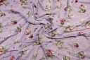 Lavender Dotted Swiss Floral Rayon Crepe