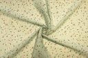 Metallic Sprinkle Mint Floral Chiffon