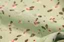 Metallic Sprinkle Mint Floral Chiffon
