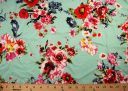 Aquamarine Floral Rayon