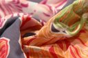Large Colorful Peony Floral Rayon