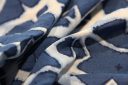 Blue Geometric Tie-Dye Rayon
