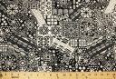 Black & White Ethnic Patchwork Lightweight Poly