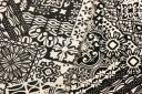 Black & White Ethnic Patchwork Lightweight Poly