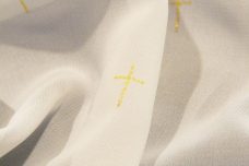 Glitter Crosses Chiffon