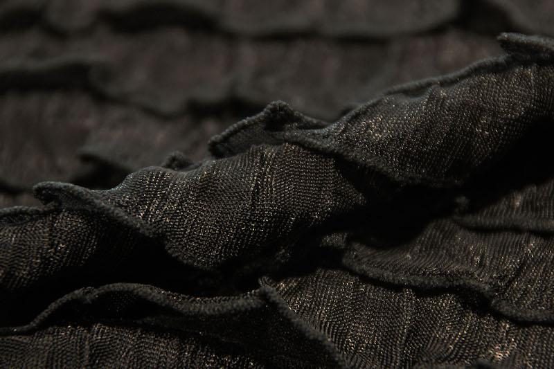 Ruffle Knit - Black