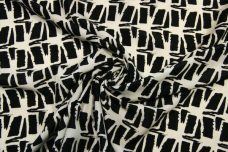 Black & Ivory Grunge Geometric Lightweight Poly
