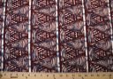 Garnet Tribal Stripe Crepe De Chine