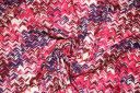 Pink & Purple Herringbone Lightweight Cotton / Rayon Gauze
