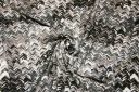 Monochrome Herringbone Lightweight Cotton / Rayon Gauze