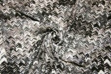 Monochrome Herringbone Lightweight Cotton / Rayon Gauze