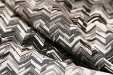 Monochrome Herringbone Lightweight Cotton / Rayon Gauze