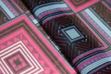 Fuchsia & Turquoise Geometric Chiffon