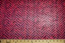 Large Navy & Coral Herringbone Chiffon