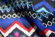Bold Grunge Geometric Stripe Chiffon