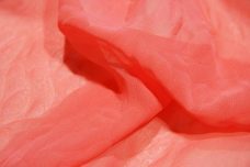 Coral Embossed Floral Chiffon