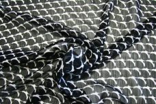 Black & White Chain Print Chiffon