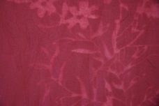Mauve Floral Cutout Cotton/Poly Blend