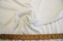 White & Black Waffle Rayon/Poly Pindot