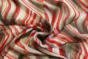 Red & Brown Wavy Halftone Chiffon
