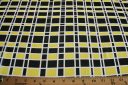 Plaid Chiffon - Black & Yellow