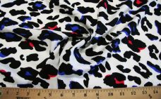 Large Bright Multi Cheetah Rayon