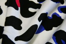 Large Bright Multi Cheetah Rayon