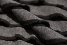 Ruffle Knit - Black & Grey