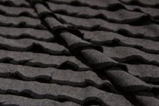 Ruffle Knit - Black & Grey