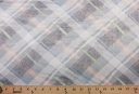 Plaid Chiffon - Smoke & Petal Peach