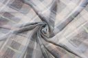 Plaid Chiffon - Smoke & Petal Peach