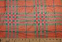 Plaid Chiffon - Watermelon & Teal