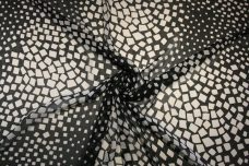 Random Geometric Crinkle Chiffon