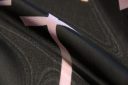 Large Cross Print Chiffon - Black & Dusty Blush
