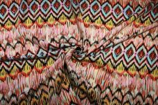 Grunge Ethnic Stripe Lightweight Poly - Salmon