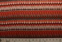Ethnic Stripe Lightweight Poly - Rust